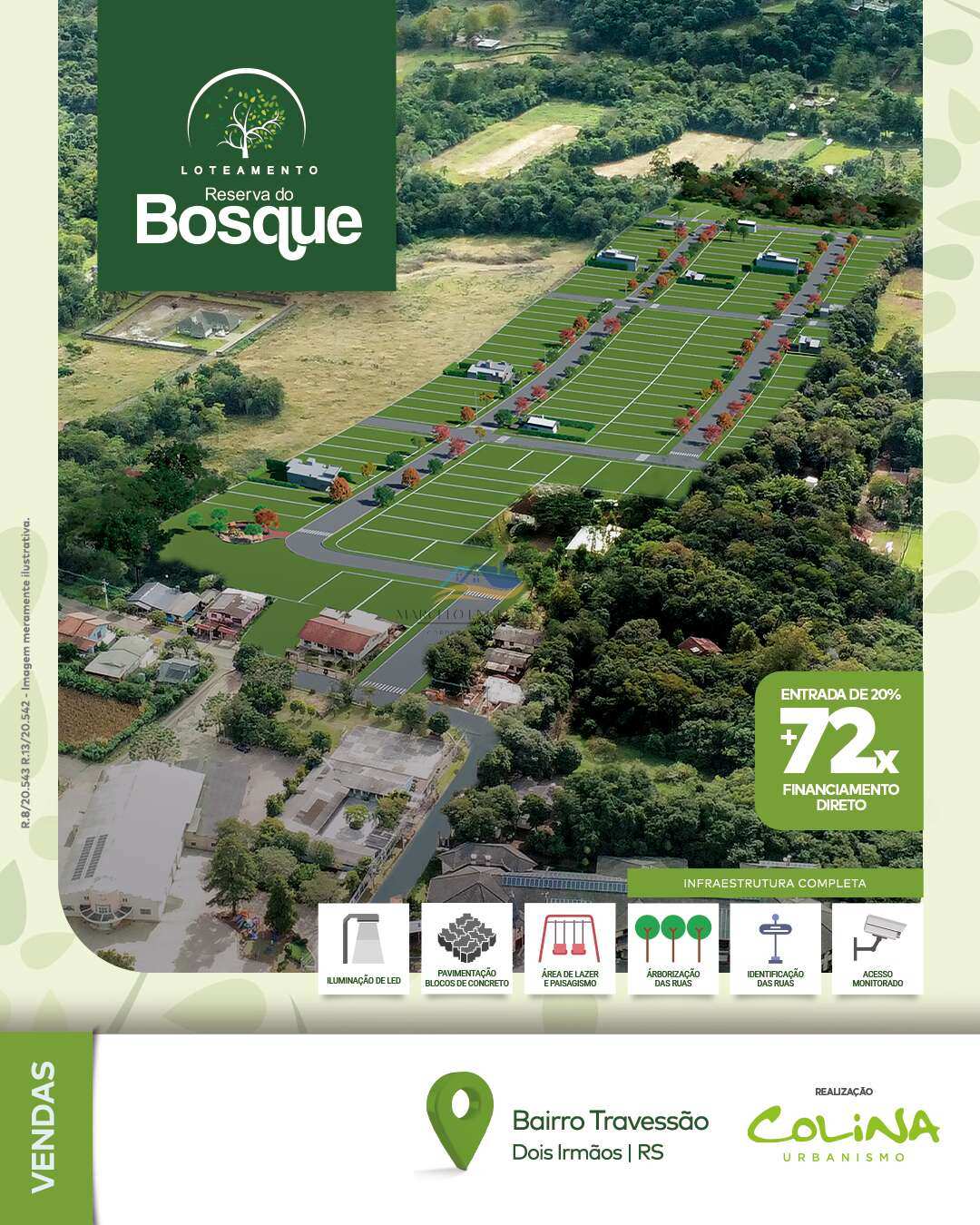 Loteamento Residencial Reserva do Bosque - Bairro Travessão, em Dois Irmãos/RS